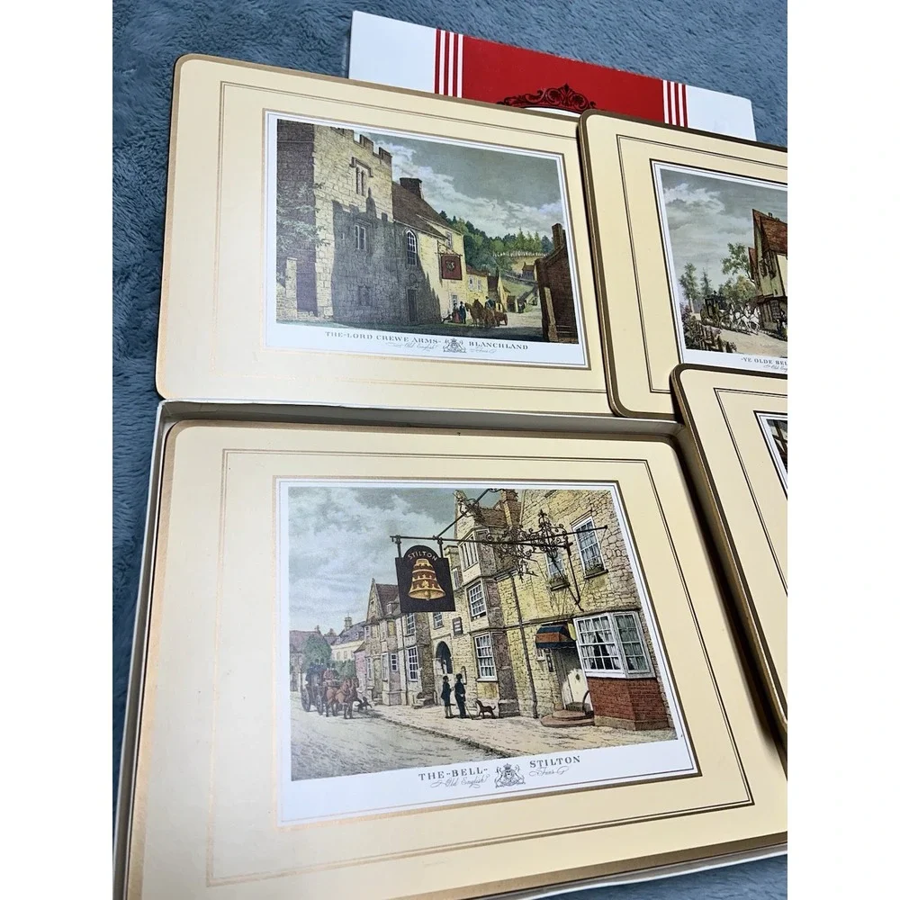 Vintage Pimpernel Place Mats English Inns Four‎ Traditional Mats